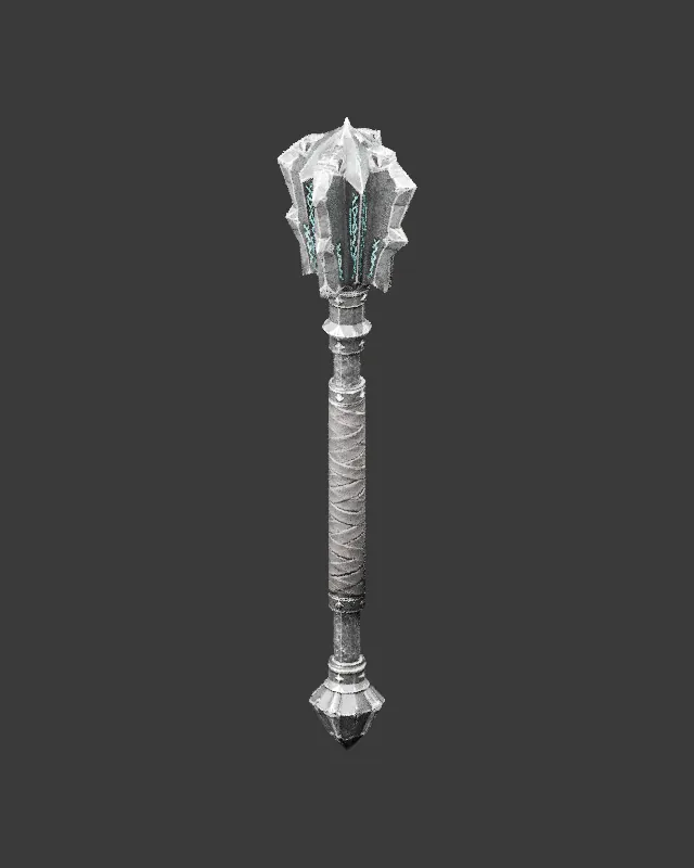 The lich's war mace, render